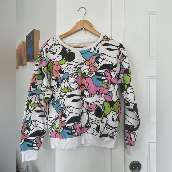 #26 Disney Mickey Mouse white and colourful sweatshirt - Picture 3 of 5
